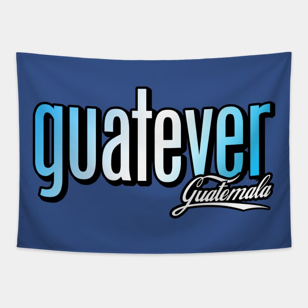 GUATEVER Blue and White Tapestry by Cabezon