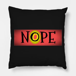 NOPE logo Pillow