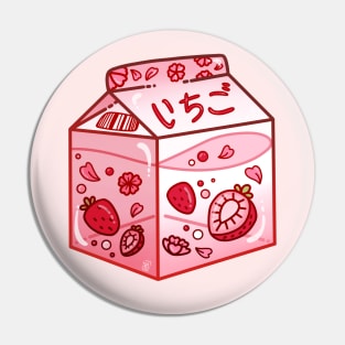 Strawberry Milk Carton Pin