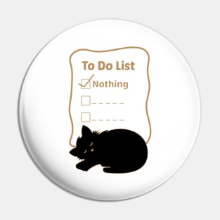 To Do List Nothing Lazy Day Pin