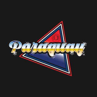 Paraguay 80's Style design T-Shirt