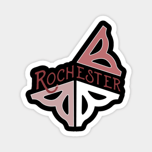 Rochester antique flower logo Magnet