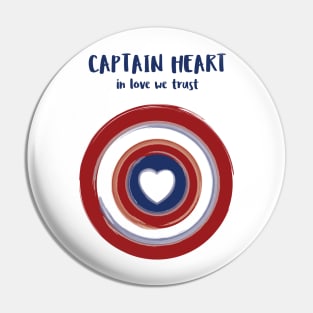 Captain heart - in love we trust Pin