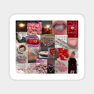 heart aesthetic collage Magnet