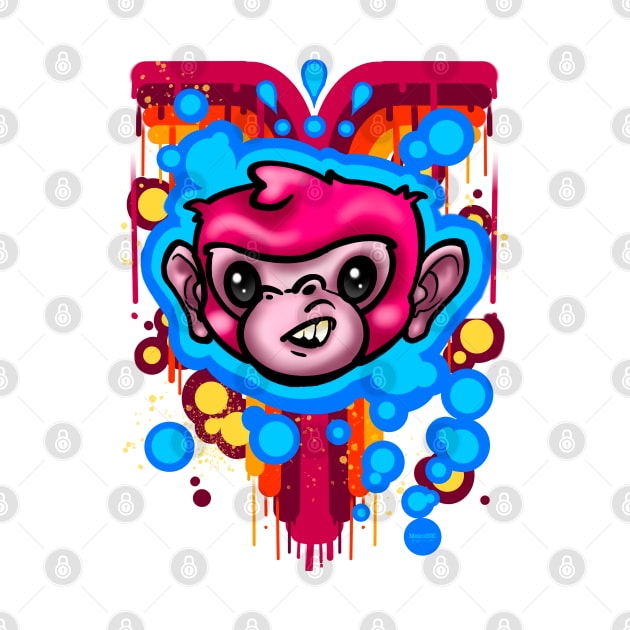 Bubble Monkey by MetroInk