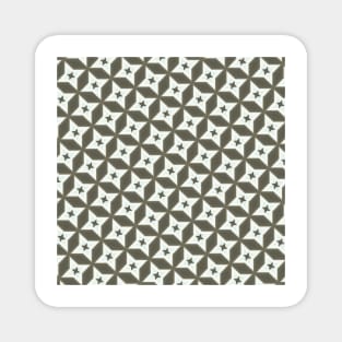 White and Brown pattern design Magnet