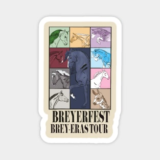 BreyerEras Tour T-Shirt By @OutskirtStable Magnet