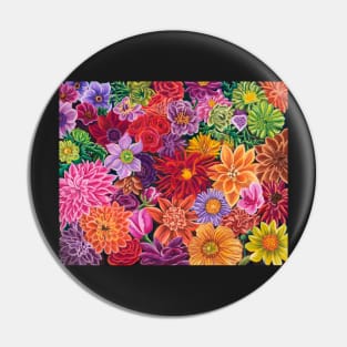 Floral in Living Color Pin