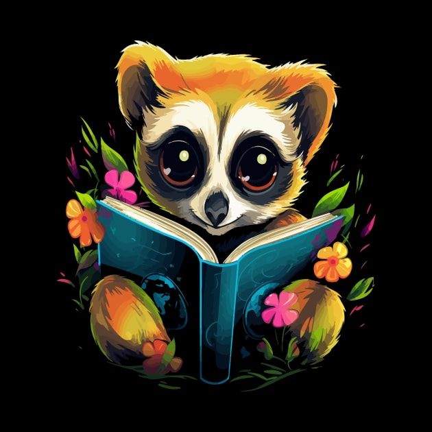 Slow Loris Reads Book by JH Mart