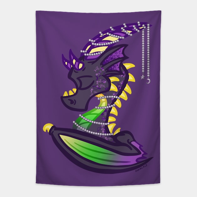 Alchemy Dragon Tapestry by Jan Grackle