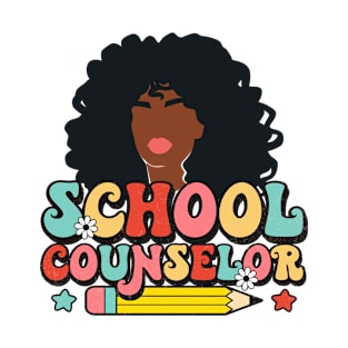 Black School Counselor T-Shirt