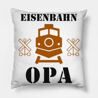 Eisenbahn Opa Rentner Hobby Modelleisenbahn Pillow