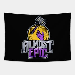 Almost Epic Logo - On Black Tapestry