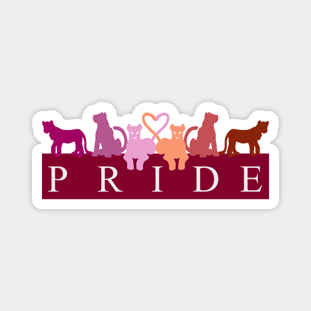 Lesbian Lion Pride Magnet by Ausplosion