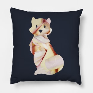 Marshmallow Fox! Kanji fox! Pillow