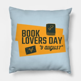 book lovers day Pillow