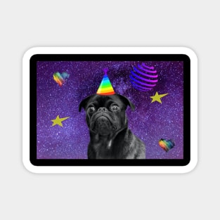 Party Pug Magnet