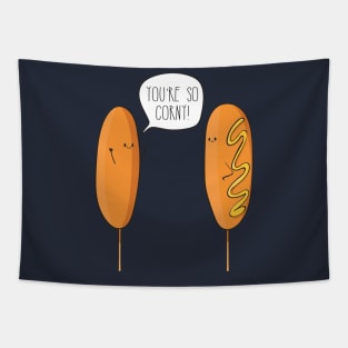 You're So Corny! Corn Dog Tapestry