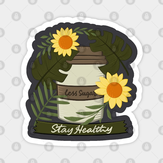 healthy coffe Magnet by Karyavna