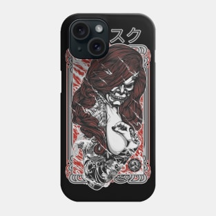 Tattooed Japanese Demon - Gothic Style Phone Case