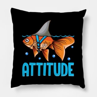 Attitude of a Shark Fish Confidence & Self Belief Pillow