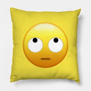 Emoji Eye Roll Pillow