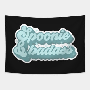 Invisible illness spoonie sticker Tapestry