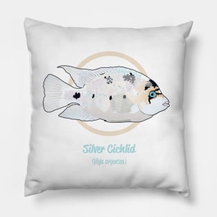 Silver Cichlid Pillow