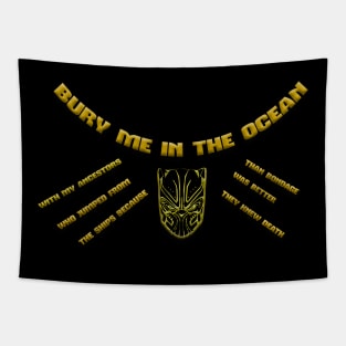 Bury Me in the Ocean Necklace shirt for men, women, and kids Tapestry