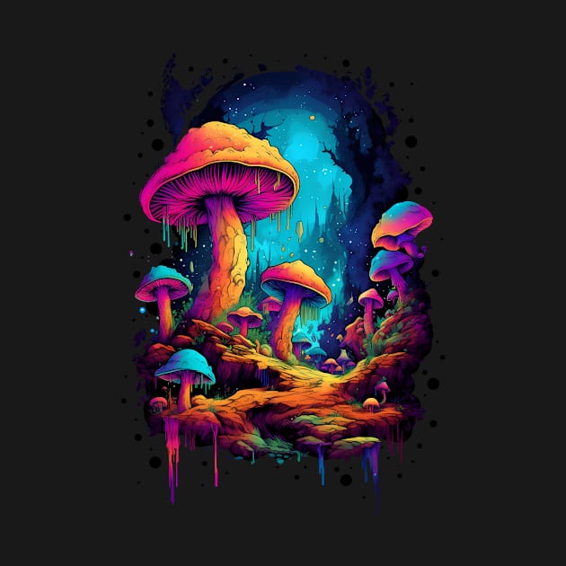 Psychodelic mushrooms trip by KATTTYKATTT