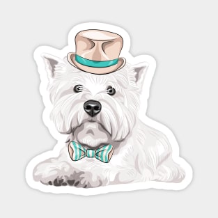 dog West Highland White Terrier Magnet