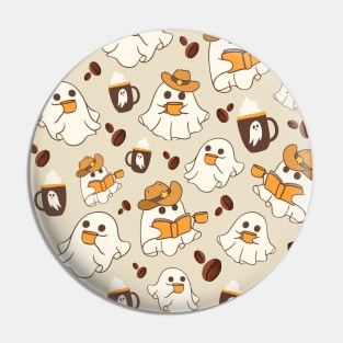 Cute Ghost Pattern - Halloween Pin