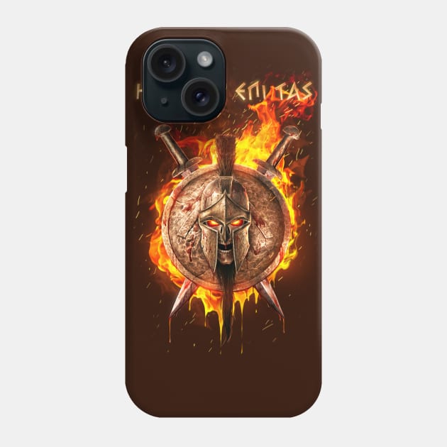 Spartan Fire Ver. Phone Case by chriskar