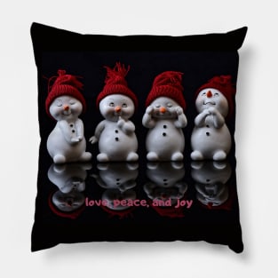 four cute teddy bears Pillow