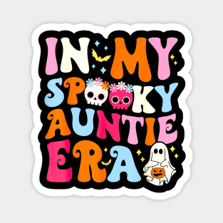 In My Spooky Auntie Era Halloween Groovy Witchy Spooky Aunt Magnet