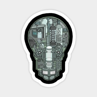 SKULL OF ELECTRODES Magnet