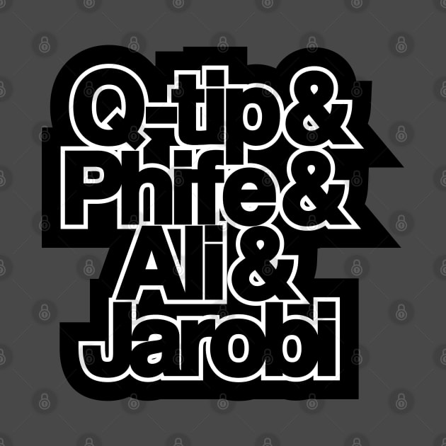 Q-Tip & Phife & Ali & Jarobi by Robot Art