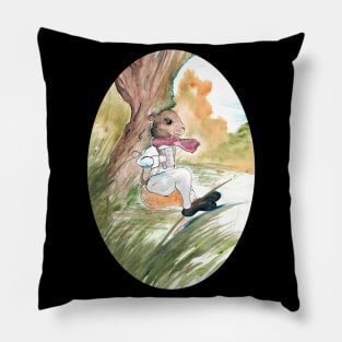 Ratty watercolour painting 02/02/23 - Children's book inspired designs Pillow