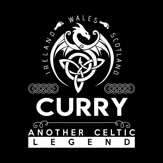 Curry Name T Shirt - Another Celtic Legend Curry Dragon Gift Item by harpermargy8920