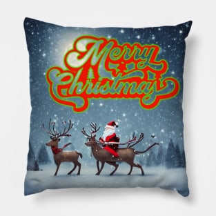 Merry Christmas Design Pillow