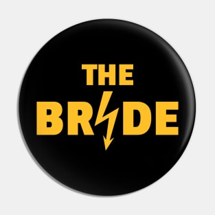 The Bride Flash (Hen Night / Bachelorette Party / Gold) Pin