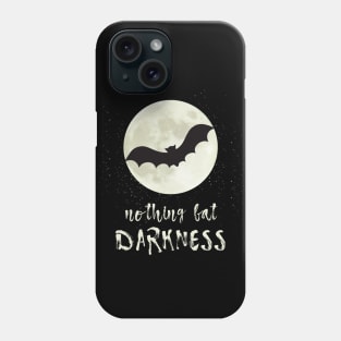 Halloween Saying with Bat Full Moon Horror Phone Case