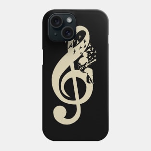 Treble Clef -  Music Bass Guitar - Vintage Phone Case