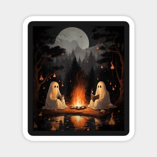 Trick Or Teach Ghost Books Reading Teachers Halloween Magnet