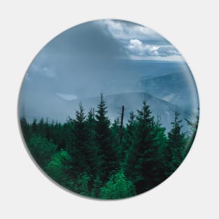 High Mountain Landscape Pin