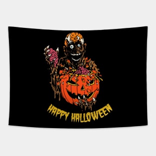 Halloween Brain Eater Tapestry