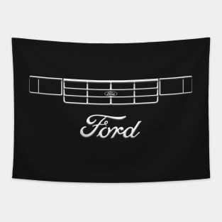 1987-1991 OBS Grille, White Print Only Tapestry