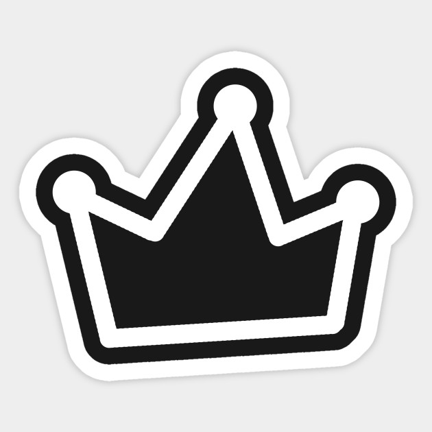 King Crown King Sticker Teepublic Uk