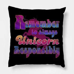 Remember to Unicorn Pillow