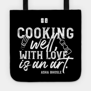 Cooking Well With Love BW Tote